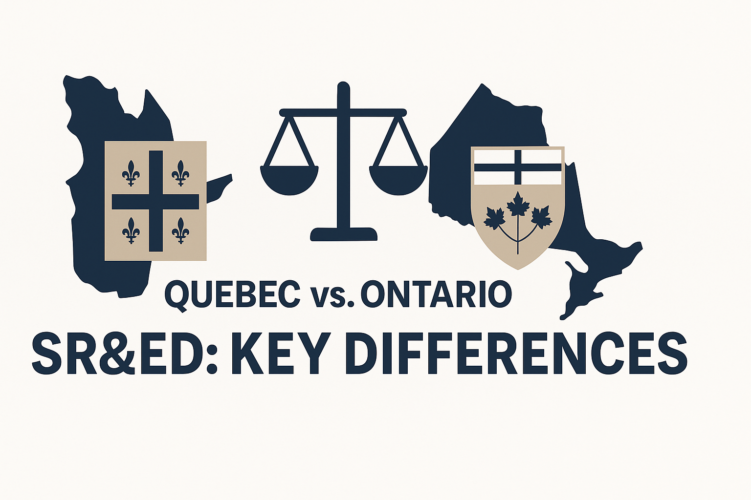 Key Differences in SR&ED Between Ontario and Quebec – Visual Guide