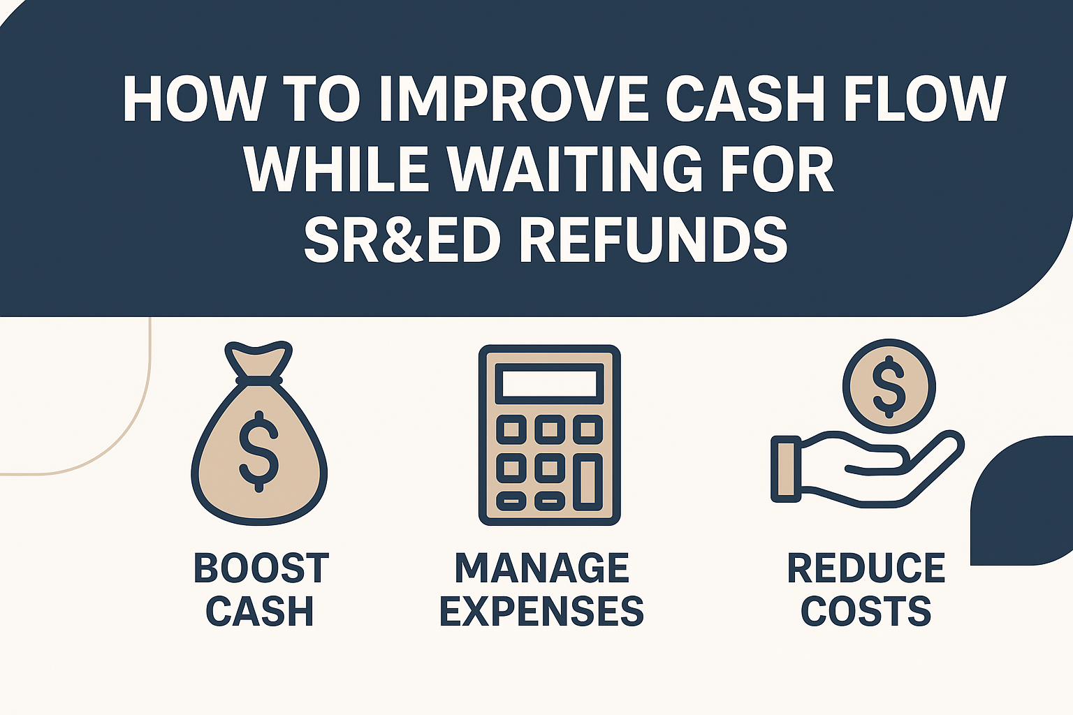 Boosting Cash Flow for Businesses Awaiting SR&ED Payouts – Infographic