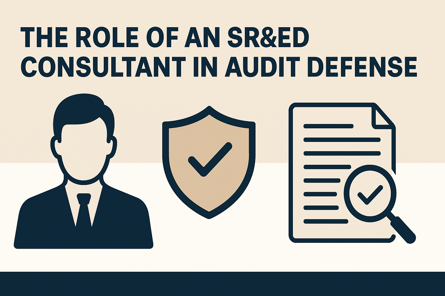 SR&ED Consultant Support in CRA Audits – Infographic with Icons